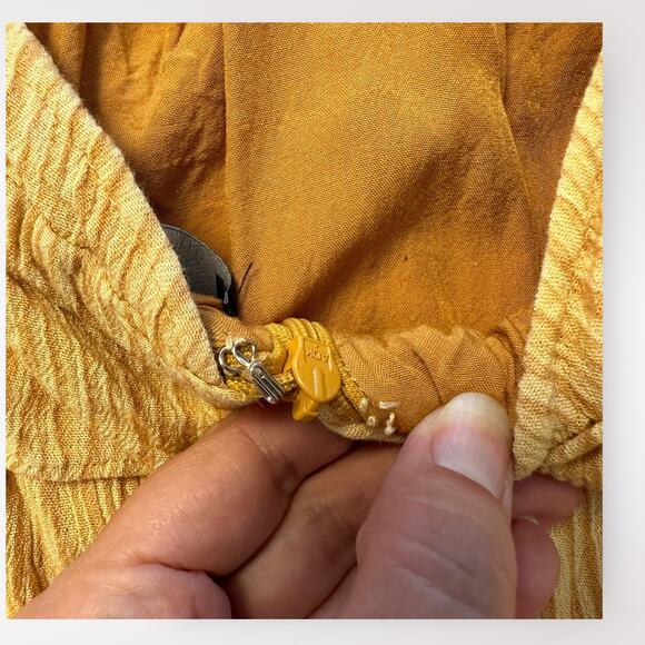 Lulus Downright Darling Yellow Tiered‎ Ruffled Halter Mini Dress Size M - Picture 8 of 9